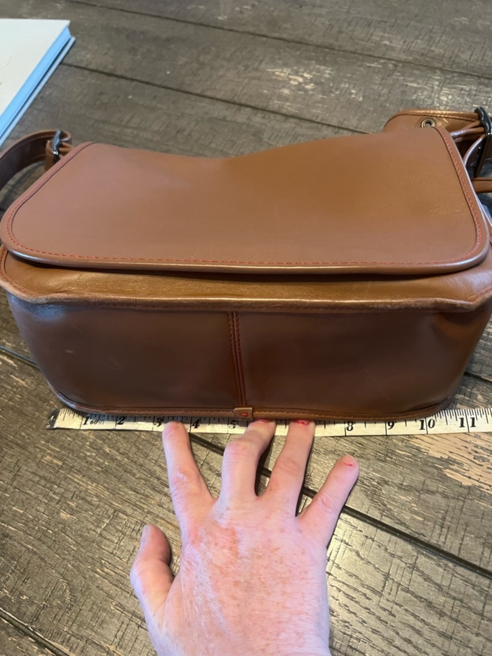 Coach Limited Edition Glovetanned Leather Crossbody Saddle Bag l, excellent!! - Picture 12 of 13